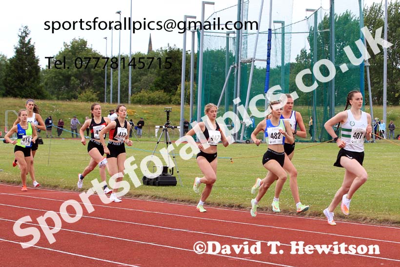 Womens under-20s 1500 metres, 2022 Northern Senior and Under-20 Champs., Wavertree Athletics Centre, Liverpool. Photo: David T. Hewitson/Sports for All Pics